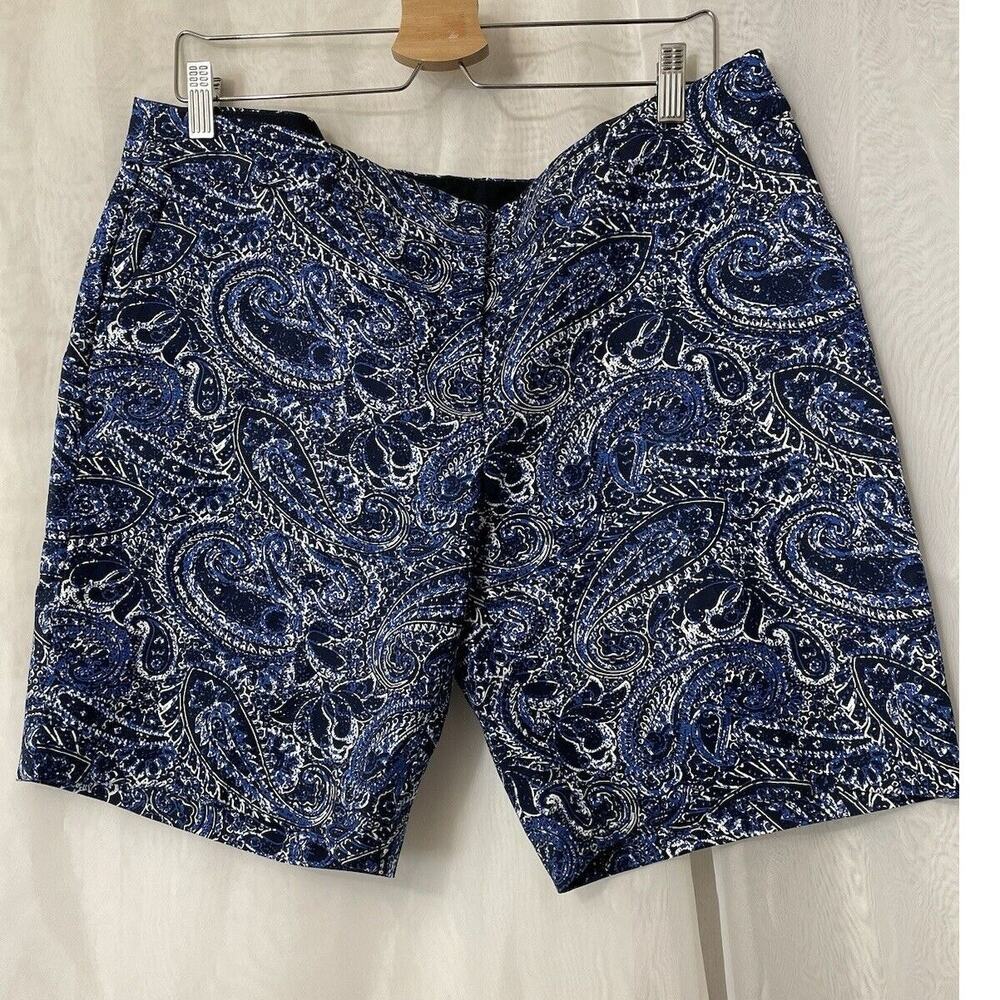Adrienne Vittadini Women's Shorts Size 14 Paisley Print Festival Casual